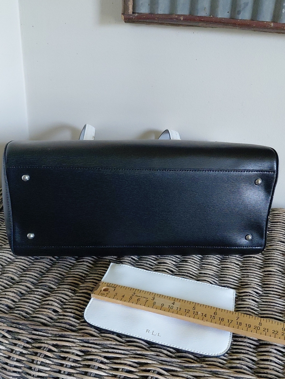 Lauren Ralph Lauren Colorblock Tote With Matching Pouch - Picture 10 of 16